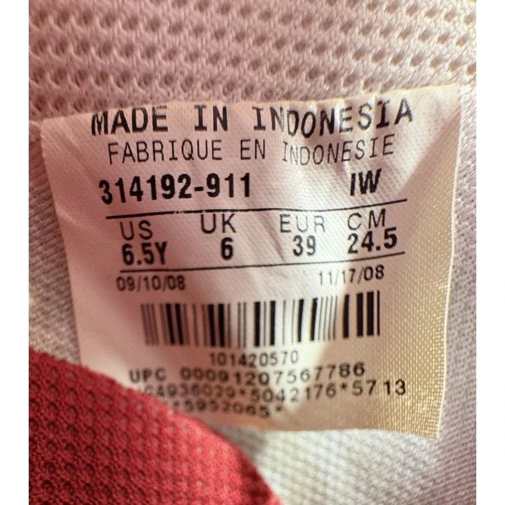 Nike Air Force 1‎ Low AF-1 1982 Red and White 314192-911 Youth  6.5/ Woman's 8